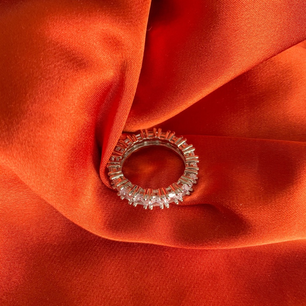 Silver crystal ring - Picture 5 of 5